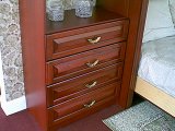 This is our 4 Drawer side cabinet in Solid cherry Wood Fronts