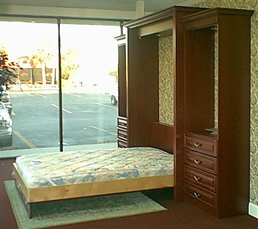 Solid Cherry Wood, Queen Panelbed Package (Queen size Panelbed with fluted fillers & 2-H style cabinets with your choice of Rope or Dental insert in the crown moulding. Total width 134 inches.)